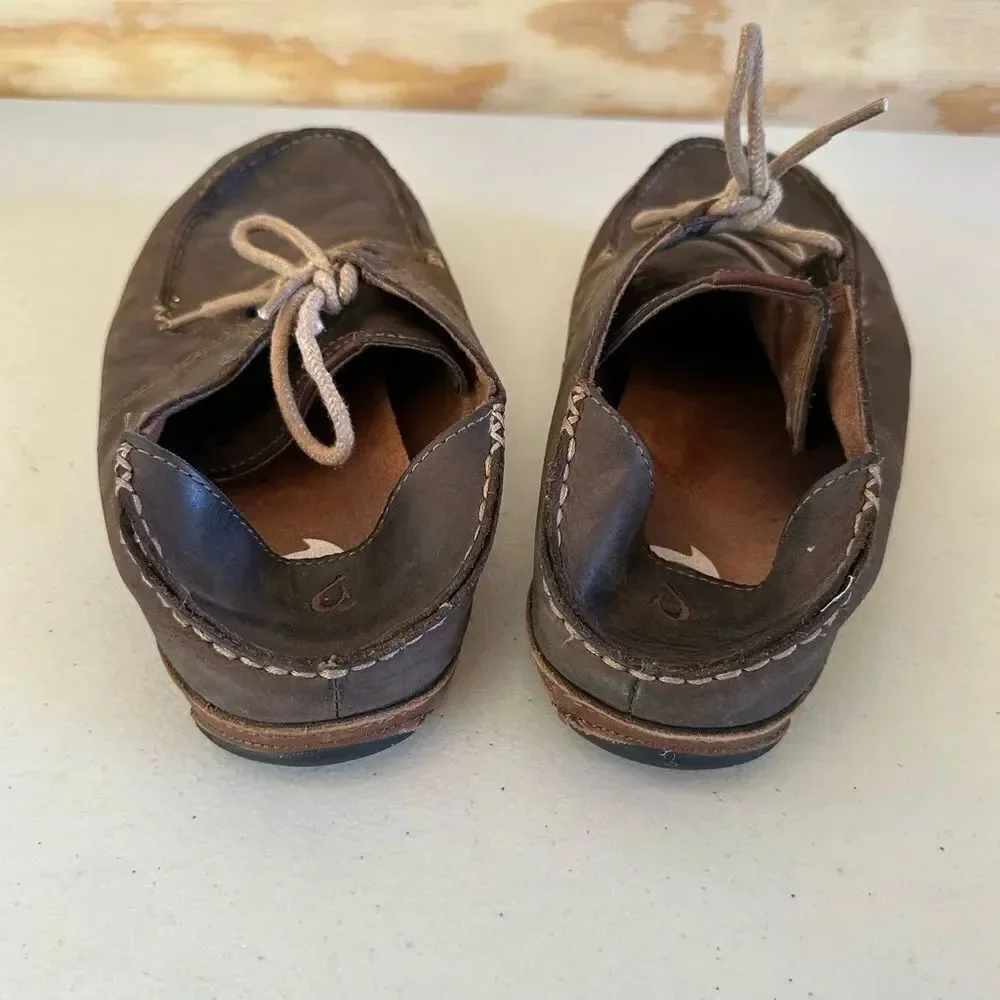 Olukia Men's Brown Leather Shoes